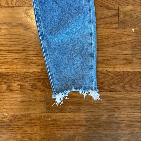 Paige Verdugo Ankle Jeans Size 26 Denim Stretch Distressed Casual Raw Hem - Picture 2 of 7